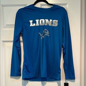 NFL Blue Long Sleeve Lions Tee
